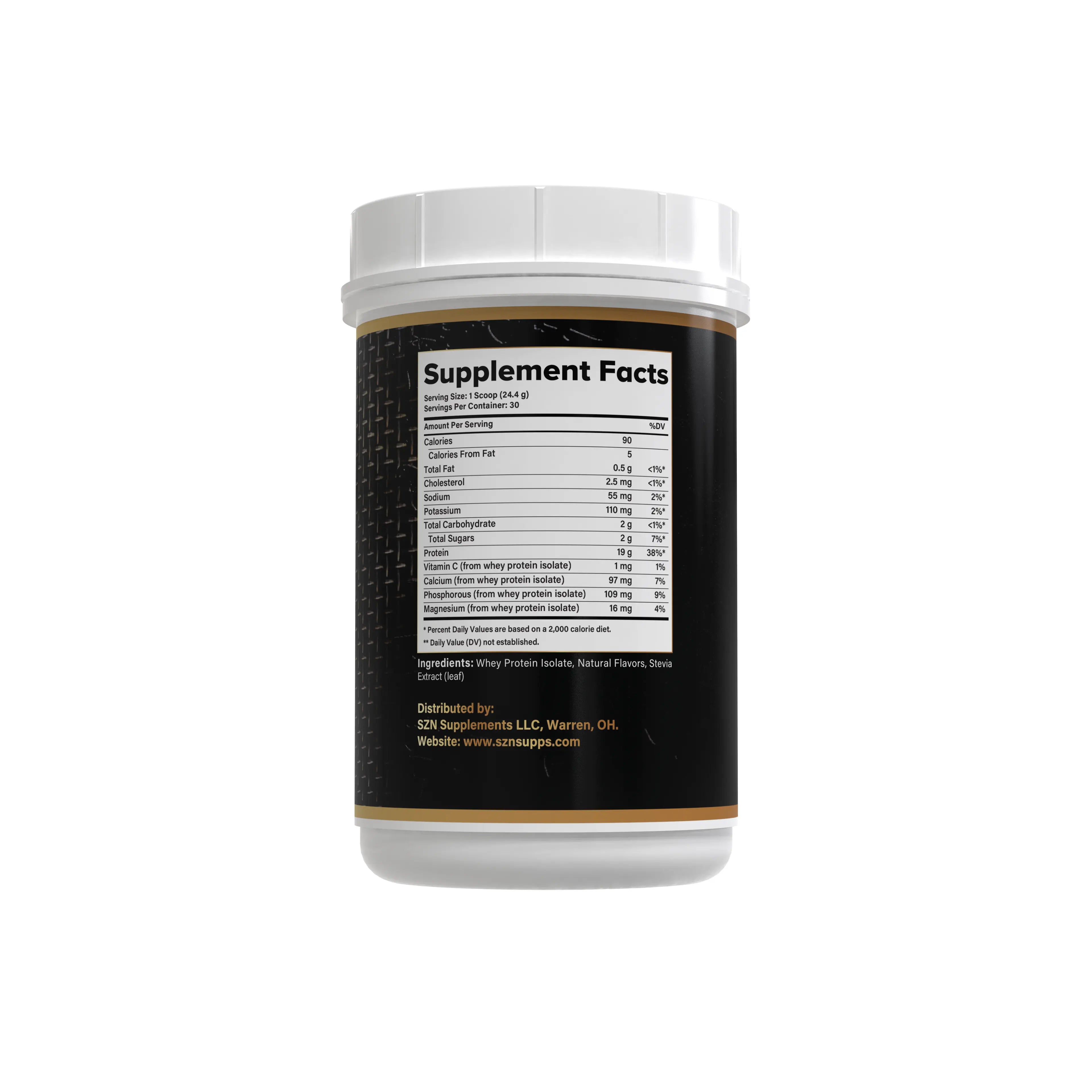 Pro SZN-Vanilla Whey Protein - Nutrition Facts